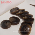 Custom 4 Holes Polyester Resin Coat Buttons Buffalo Horn Shirts Buttons